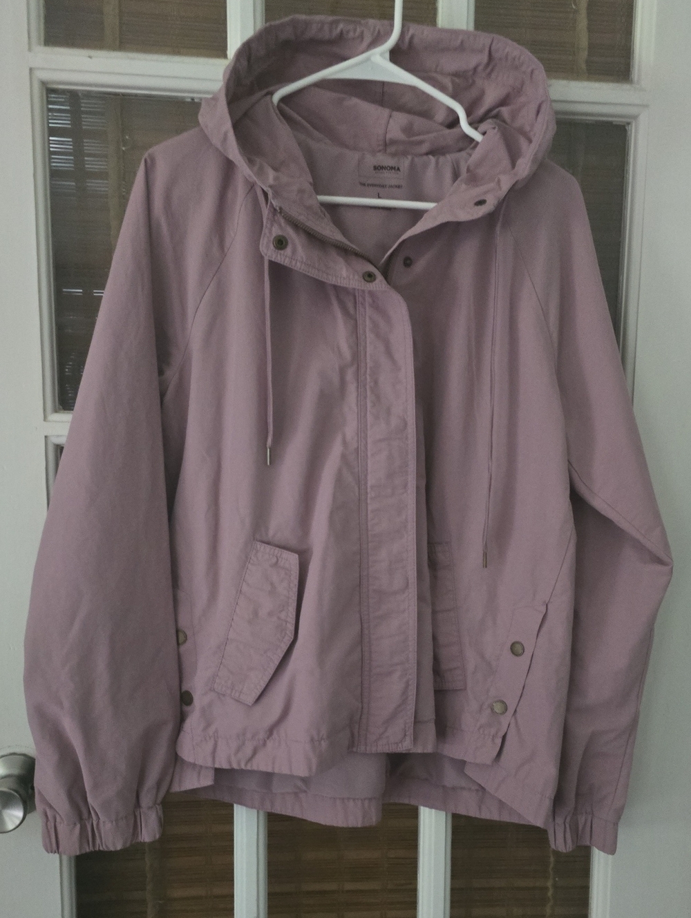 Sonoma Lavender Hooded Utility Jacket